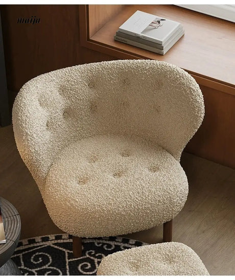 SMALL HIBISCUS Designer Single Chair Lambskin from SMALL HIBISCUS