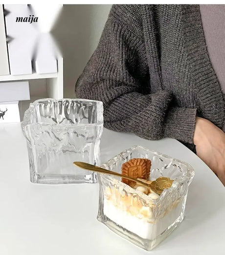 BANKE Large Capacity Breakfast Glass Ice Cream Cup from BANKE