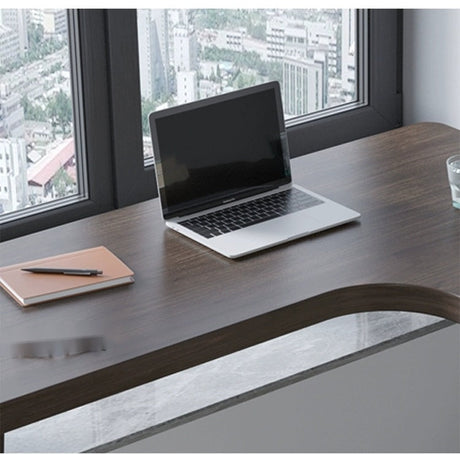 SUNX Full Wood Bay Window Desk from SUNX