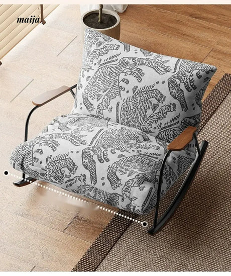 SMALL HIBISCUS Rocking Recliner Chair Retro from SMALL HIBISCUS