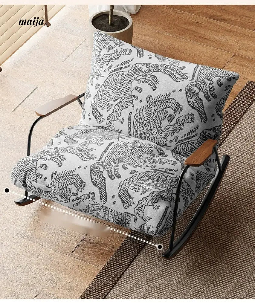 SMALL HIBISCUS Rocking Recliner Chair Retro from SMALL HIBISCUS