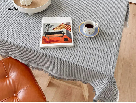 MAN YUE HOME Japanese Rectangular Cotton Coffee Tablecloth from MAN YUE HOME