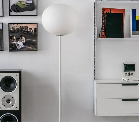 LYNN Danish Modern Glass Ball Floor Lamp from Lynn's Lamp