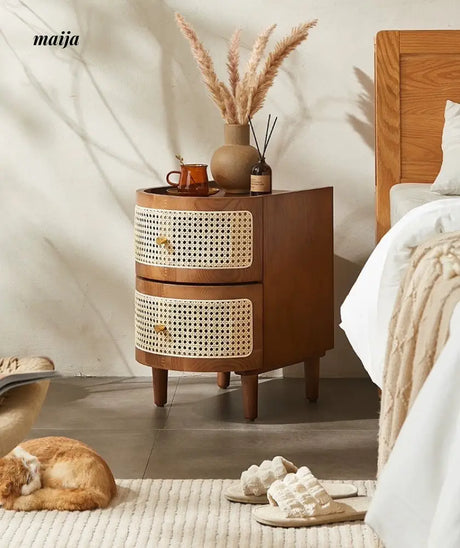 RATTAN CRAFTSMAN Bedside Rattan Cabinet from RATTAN CRAFTSMAN