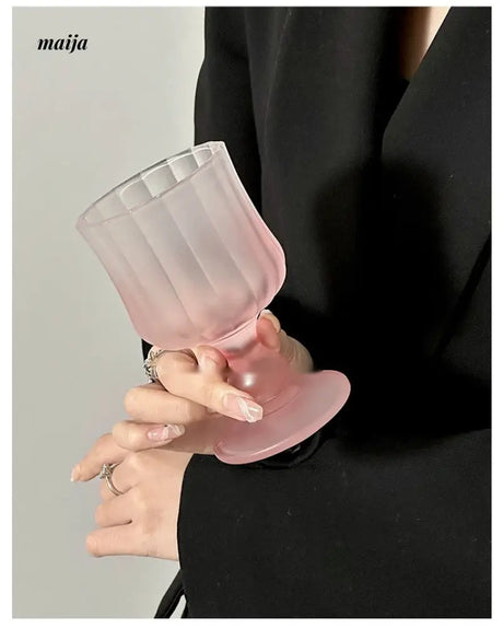 ANFAN Fuchsia Pleated Wine Glass from ANFAN