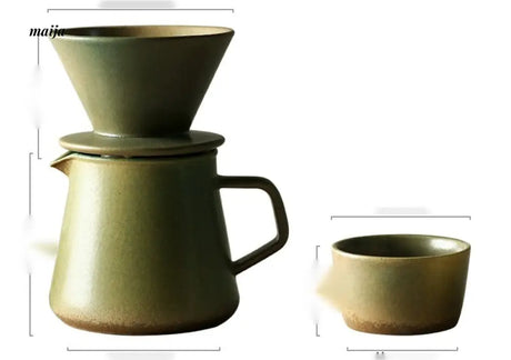 JOTO Ceramic Filter Pot V60 Coffee Hand Set from JOTO