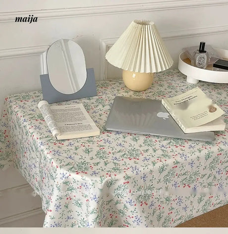 MELONGIRL INS Wind French Broken Flower Table Cloth from MELONGIRL