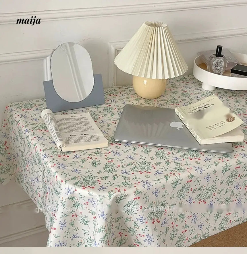MELONGIRL INS Wind French Broken Flower Table Cloth from MELONGIRL