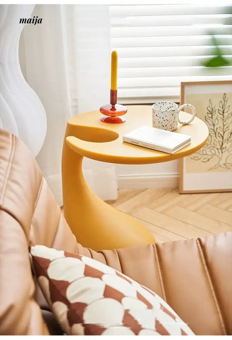 LOWERLEFT Modern Corner Side Table from Lower Left