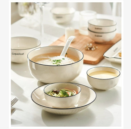 MOSE White Circle Dinner Plate Set from MOSE
