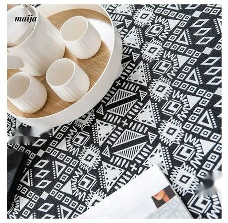 MAN YUE HOME Retro Tablecloth for American and Japanese Inspired Spaces from MAN YUE HOME