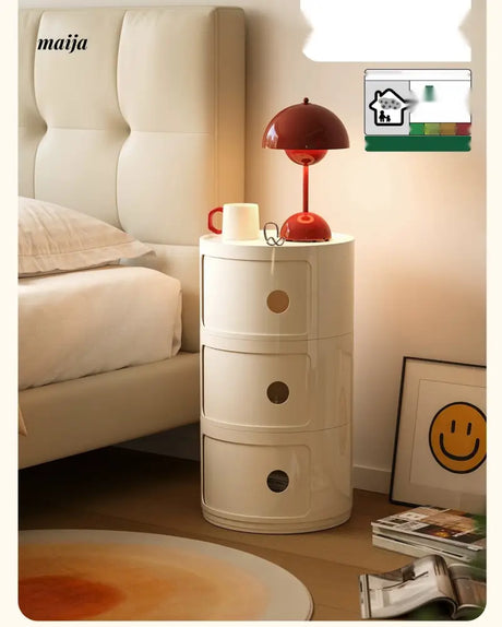 PUMPKIN BOX Round Minimalist Bedside Table from PUMPKIN BOX