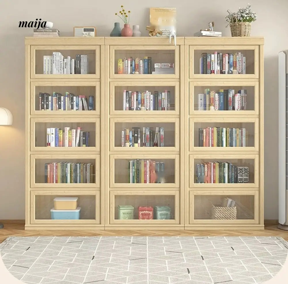 MEIHOUSE Dust-Proof Bookcase Glass Door Standing Cabinet from MEIHOUSE