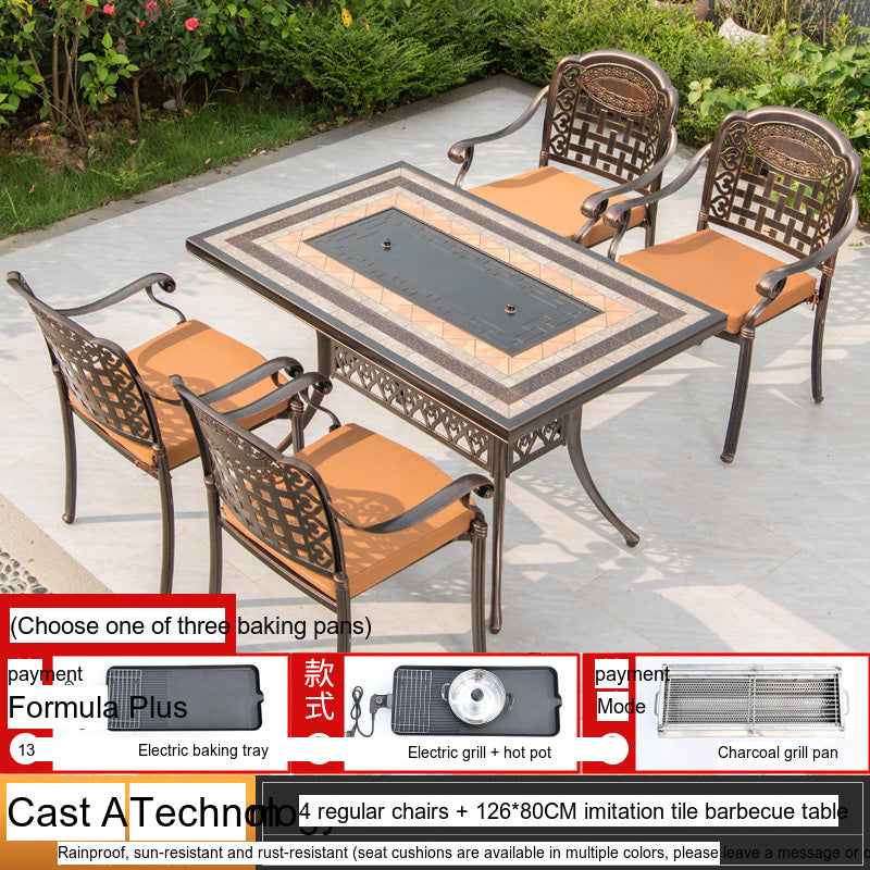 MOJIA Yannis Smokeless Electric Korean BBQ & Hot Pot Grill Table from MOJIA