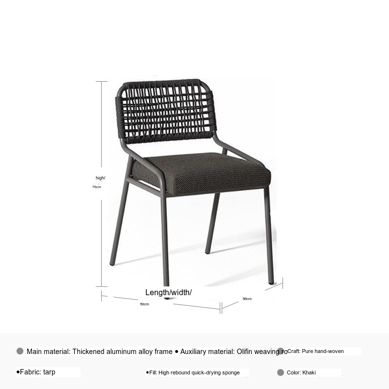 DIME GARDEN Viridian Sleek Luxury Outdoor Dining Set from DIME GARDEN