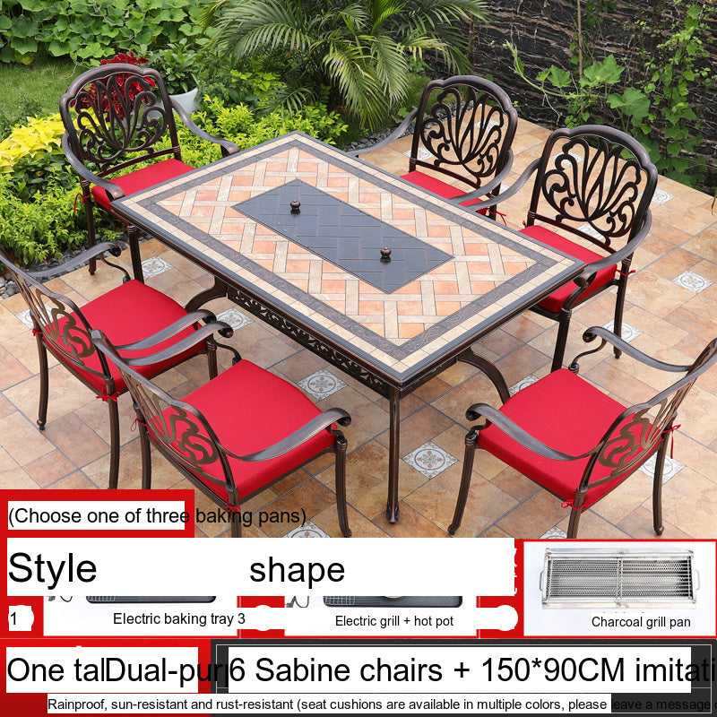 MOJIA Yannis Smokeless Electric Korean BBQ & Hot Pot Grill Table from MOJIA