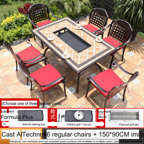 MOJIA Yannis Smokeless Electric Korean BBQ & Hot Pot Grill Table from MOJIA