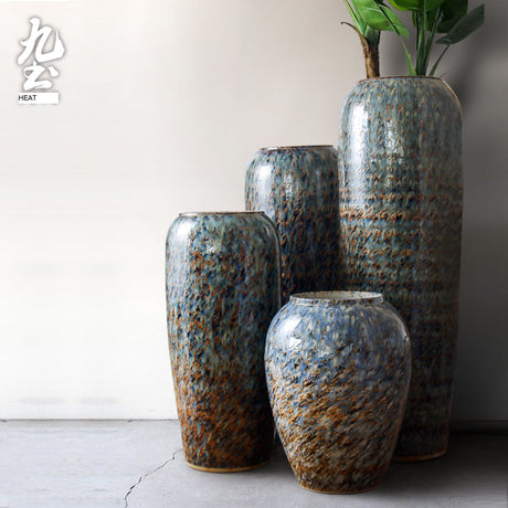 JOTO Retro Floor Ceramics Chinese Style Living Room Decor from JOTO