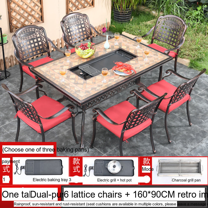 MOJIA Yannis Smokeless Electric Korean BBQ & Hot Pot Grill Table from MOJIA