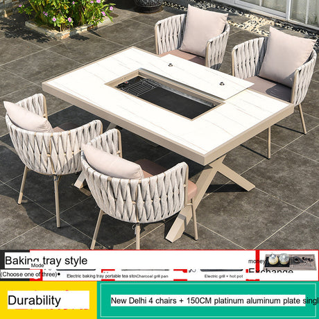 MOJIA Niko Scandinavian Metal Lounge Chair for Outdoor Retreats from MOJIA