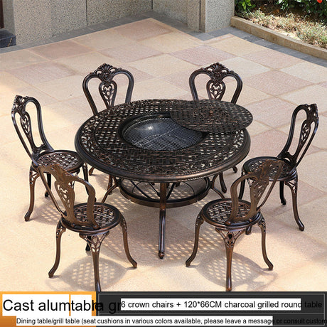 MOJIA Aurelia Outdoor Garden Barbecue Dining Set with Modern Appeal from MOJIA