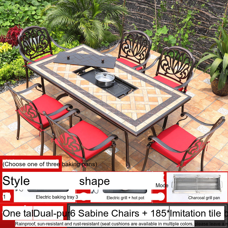 MOJIA Yannis Smokeless Electric Korean BBQ & Hot Pot Grill Table from MOJIA