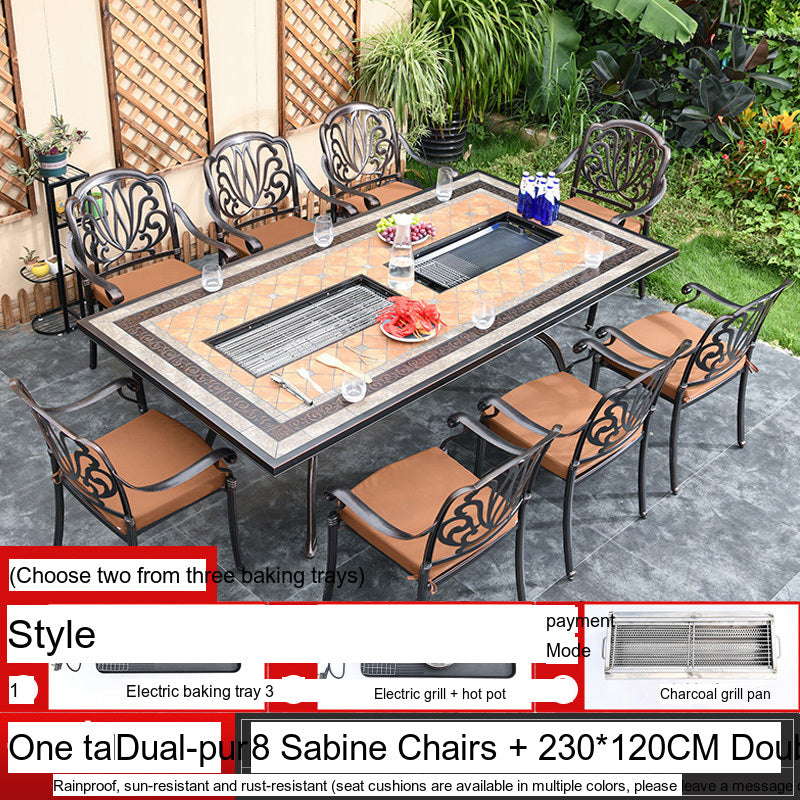 MOJIA Yannis Smokeless Electric Korean BBQ & Hot Pot Grill Table from MOJIA