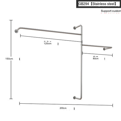 SM Grace Universal Stainless Steel Clothing Hanger Stand from SM