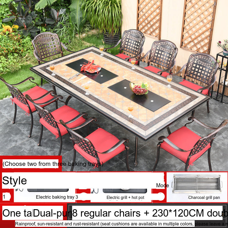 MOJIA Yannis Smokeless Electric Korean BBQ & Hot Pot Grill Table from MOJIA