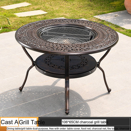MOJIA Aurelia Outdoor Garden Barbecue Dining Set with Modern Appeal from MOJIA