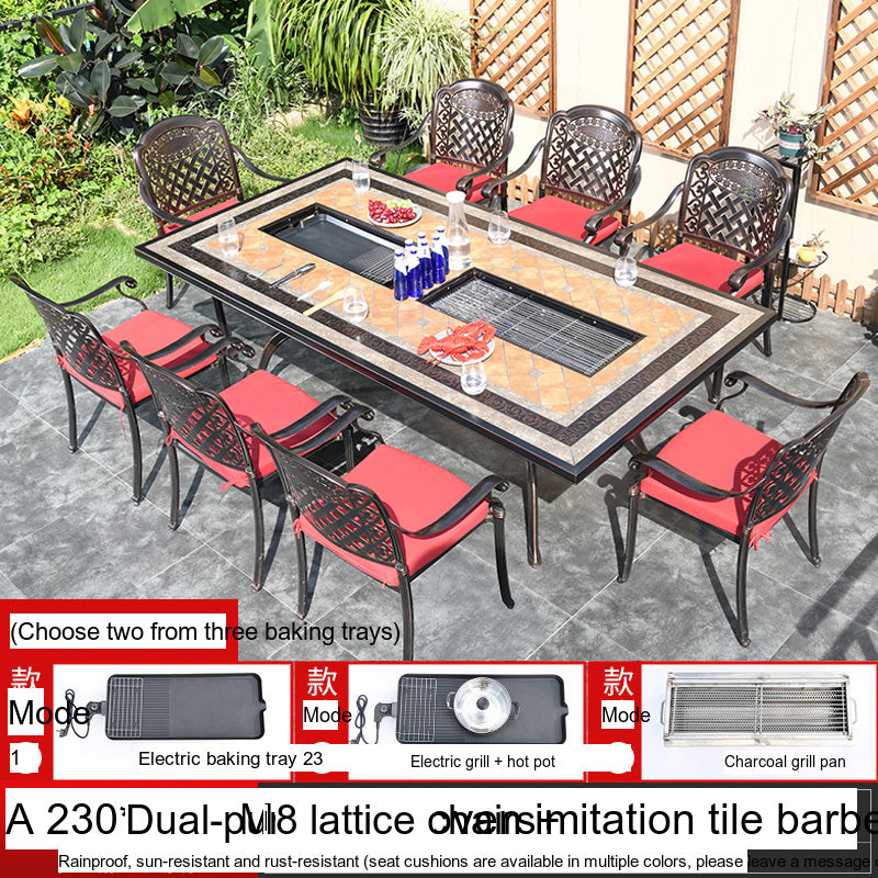 MOJIA Yannis Smokeless Electric Korean BBQ & Hot Pot Grill Table from MOJIA