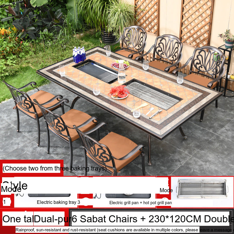 MOJIA Yannis Smokeless Electric Korean BBQ & Hot Pot Grill Table from MOJIA