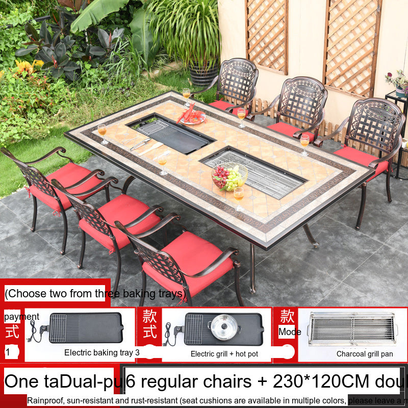 MOJIA Yannis Smokeless Electric Korean BBQ & Hot Pot Grill Table from MOJIA