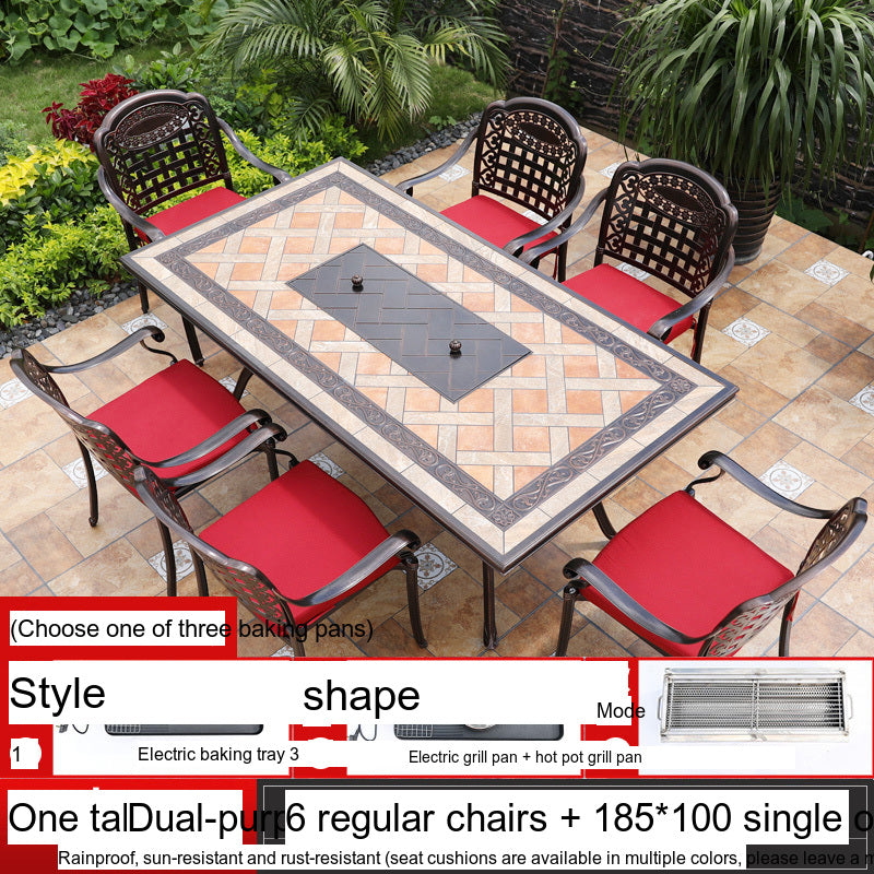 MOJIA Yannis Smokeless Electric Korean BBQ & Hot Pot Grill Table from MOJIA