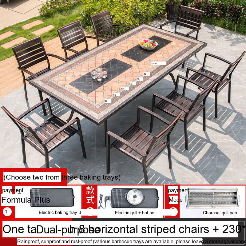 MOJIA Yannis Smokeless Electric Korean BBQ & Hot Pot Grill Table from MOJIA