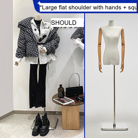 SM Rose Mannequin Stand with Pleated Skirt from SM