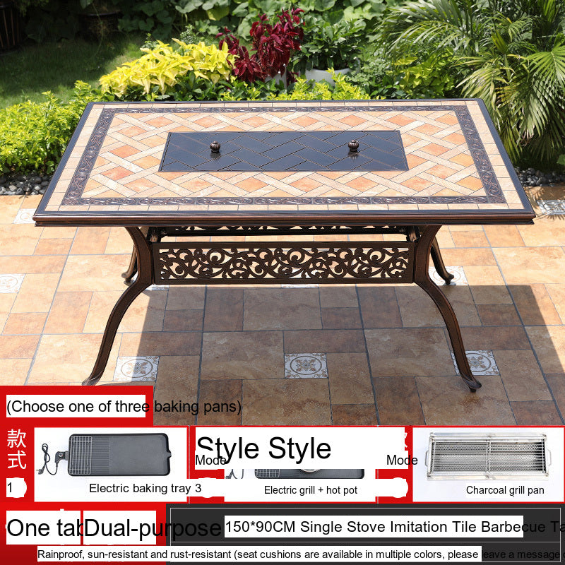 MOJIA Yannis Smokeless Electric Korean BBQ & Hot Pot Grill Table from MOJIA