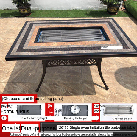 MOJIA Yannis Smokeless Electric Korean BBQ & Hot Pot Grill Table from MOJIA