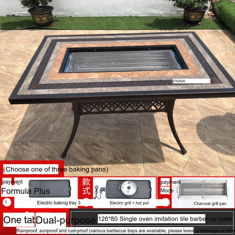 MOJIA Yannis Smokeless Electric Korean BBQ & Hot Pot Grill Table from MOJIA