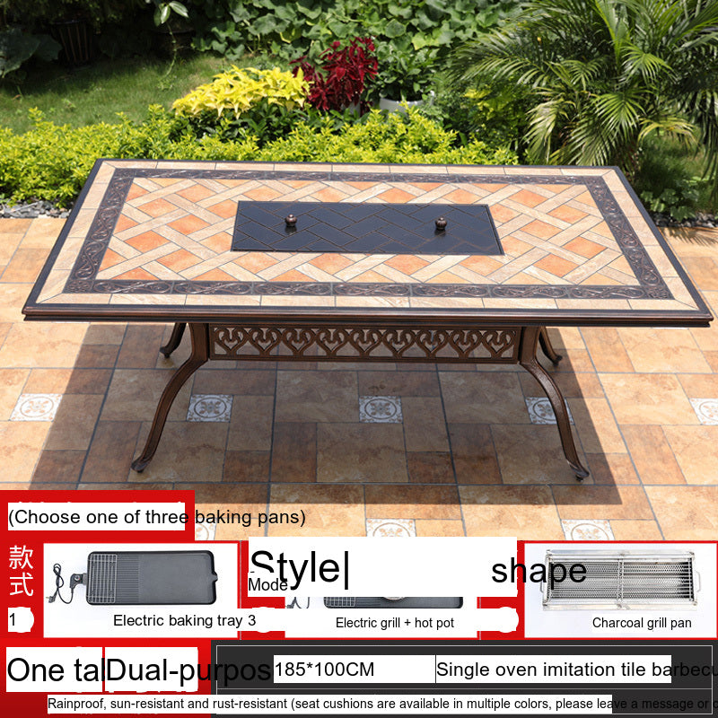 MOJIA Yannis Smokeless Electric Korean BBQ & Hot Pot Grill Table from MOJIA