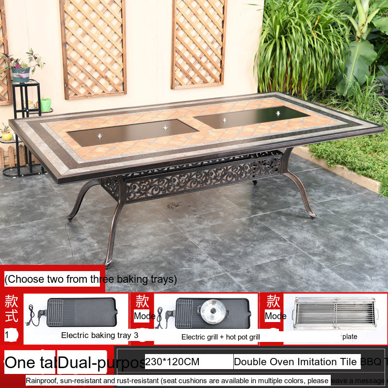 MOJIA Yannis Smokeless Electric Korean BBQ & Hot Pot Grill Table from MOJIA