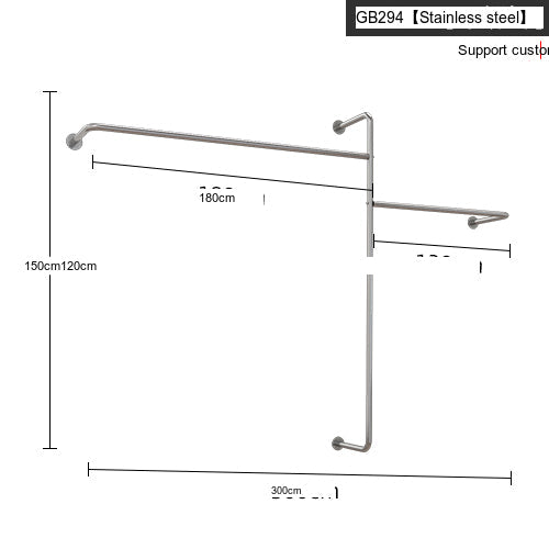 SM Grace Universal Stainless Steel Clothing Hanger Stand from SM
