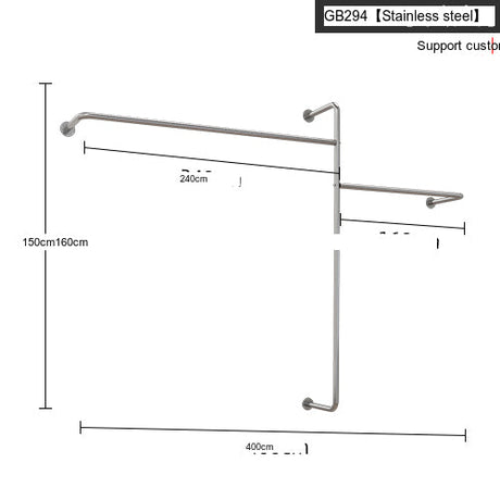 SM Grace Universal Stainless Steel Clothing Hanger Stand from SM