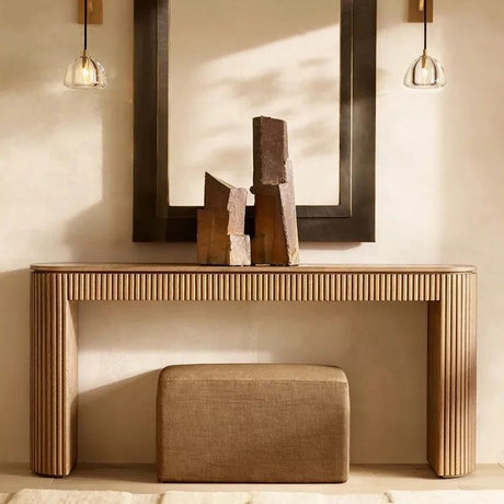 JINYI Xochitl Rustic Solid Wood Accent Table from JINYI