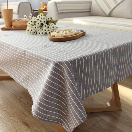 CHESTNUT COCOON Akihiko Elegant Solid Cotton Linen Tablecloth from CHESTNUT COCOON