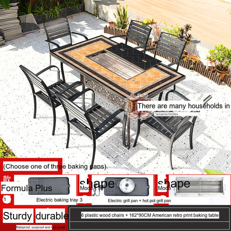 MOJIA Yannis Smokeless Electric Korean BBQ & Hot Pot Grill Table from MOJIA