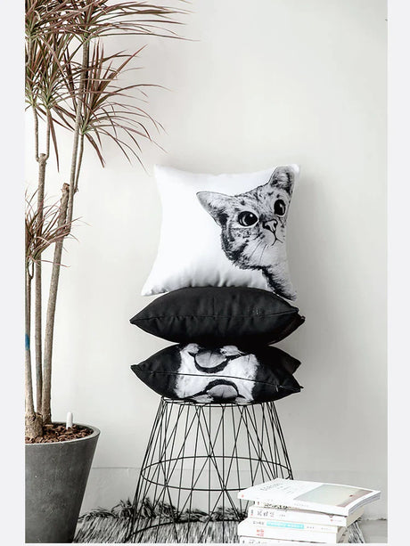 MISTYWOOD Cute Cat Pillow for Bed or Sofa from MISTYWOOD