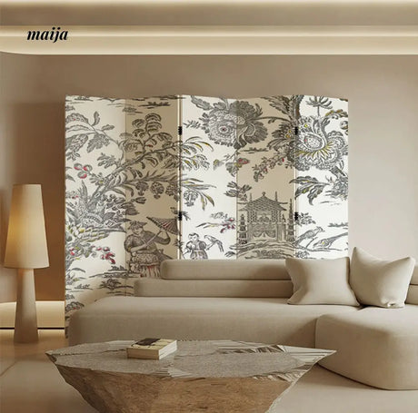 French Retro Painting Partition Wall from Pengjinge