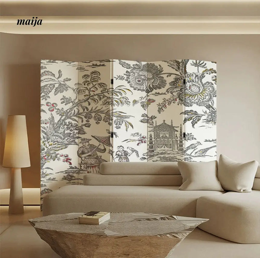 French Retro Painting Partition Wall from Pengjinge