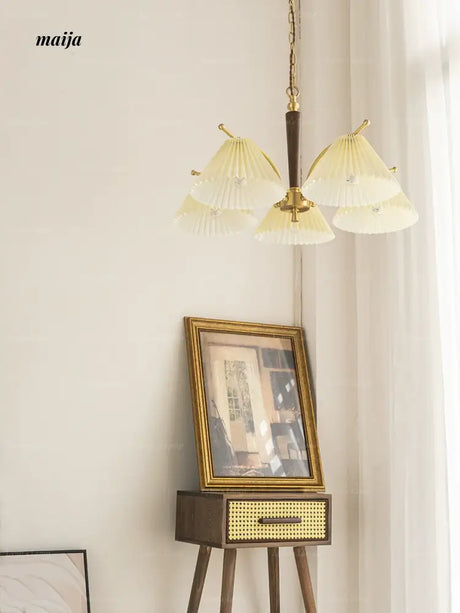 LYNN Japanese Retro Copper Ceiling Lamp from Lynn's Lamp